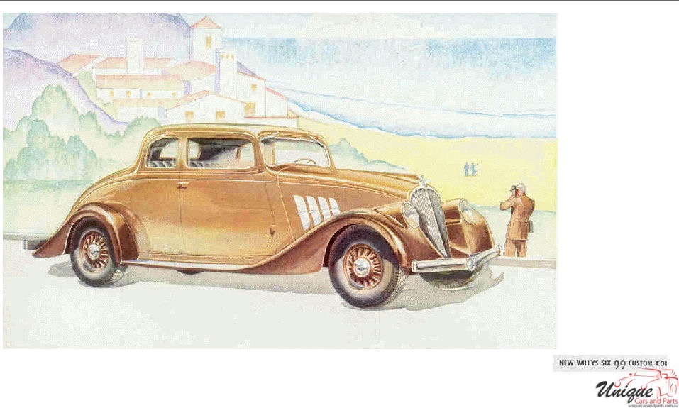 1933 Willys 99 Brochure Page 6